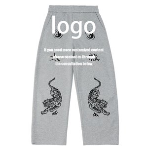 <span class=keywords><strong>Pantalon</strong></span> ample décontracté unisexe à imprimé vintage Tiger Tai Chi, <span class=keywords><strong>pantalon</strong></span> cargo baggy pour homme et <span class=keywords><strong>femme</strong></span> - Product Image 2