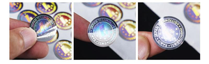 Không thấm nước RFID giả mạo bằng chứng an ninh Sticker Holographic Laser Peel nhãn cho rượu vang và dược phẩm Chai làm bằng vinyl - Product Image 3