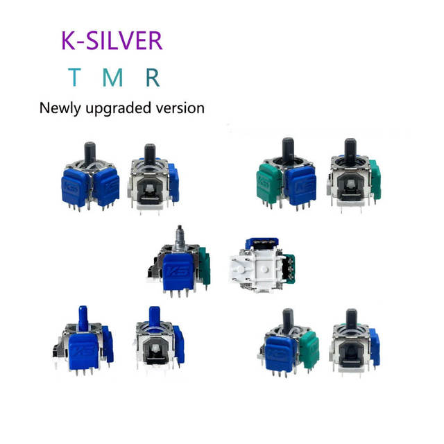 K-Silver TMR Magnetic Resistance Joystick for PS5 /Edge Controller 3D Analog Stick for Xbox One for PS4 Sensor Module Sticks