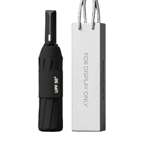 Sombrilla de Protección UV Automática Modelo 2026, Apertura Rápida, Mango de Color Contrastante, Diseño de Tres Pliegues, Logotipo Personalizado - Product Image 4