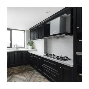 Kino层压板formica厨房橱柜和厨房台面黑色定制彩色橱柜厨房