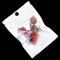 Pendentif Jaspe Rouge Naturel Plaqué or avec chaîne de perles 7 Chakra Hexagonal Résine Pierre Gravier Élégant Bijoux Ornement