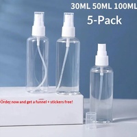 Bouteille pulvérisateur PET 100 ml en gros pour usage cosmétique, brume fine, nettoyant visage, pulvérisateur d'alcool, sous-bouteille liquide