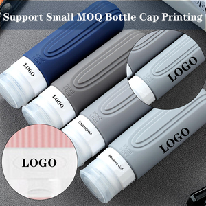 AMZ Hot Travel <b>Bottles</b> for Toiletries 90ml/3oz Travel Containers BPA Free Leak Proof 4pcs Sets Silicone Squeezable Travel <b>Bottle</b> - Product Image 5