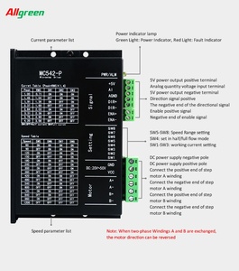 ตัวควบคุมมอเตอร์สเต็ปเปอร์ Allgreen รุ่น MC542P 2 เฟส Nema 23 Nema 34 สำหรับเครื่อง CNC - Product Image 3