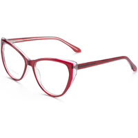 Monture de lunettes classiques œil-de-chat Elan Optical RD26102 de bonne qualité, monture complète en acétate pour femmes, lunettes optiques, fourniture directe d'usine