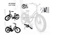 Vélo de ville et de montagne électrique à gros pneus, moteur de moyeu de 48V, 750W, vélo électrique tout-terrain, 20 pouces