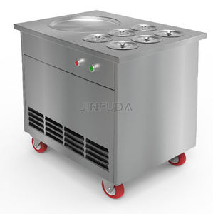 Máquina comercial de rollo de helado frito, nueva Mesin Ais Krim Goreng usada <span class=keywords><strong>para</strong></span> restaurantes <span class=keywords><strong>que</strong></span> sirven ingredientes de agua de leche de frutas - Product Image 3