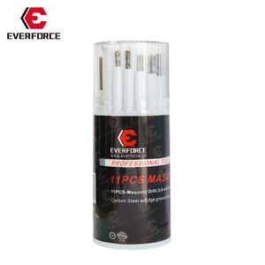 Everforce 11Pcs Masonry <b>Drill</b> Set 3-4-5-6-8-10mm Carbon Steel Spiral Bit For Concrete Wall Drilling - Product Image 1