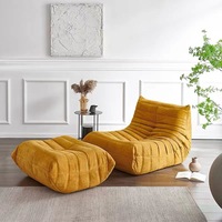 Fauteuil inclinable moderne en similicuir et velours, confortable pour salon, chambre, hôtel, appartement