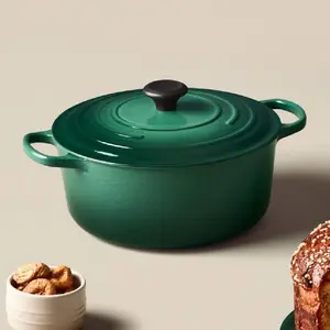 Articles ménagers lumineux Pot à soupe personnalisé 22/24cm Artichaut couleur fonte four hollandais casseroles en gros pour un usage domestique