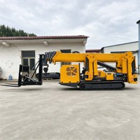 Grúa Araña de 3T Directo de Fábrica con Accesorio de Horquilla y Cesta de Trabajo Opcional para Manipulación de Carga en Interiores y Construcción