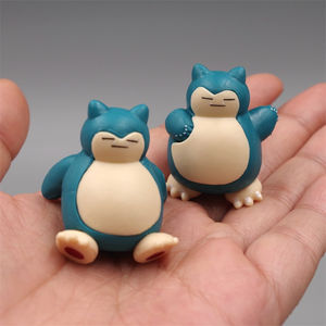 Figurine d'action miniature Snorlax de la série d'anime japonaise Pokemoned, 4 cm, figurine Snorlax pour enfants, cadeau - Product Image 5