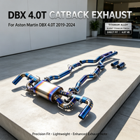 Échappement Catback en alliage de titane léger Valvetronic pour Aston Martin DBX 4.0T 2019-2024, augmente la puissance et le couple
