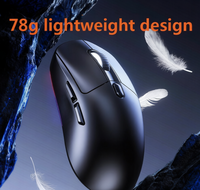Mouse Gaming Gaya 3D 6 Tombol Optik LED Pelacak Bola Desain Ringan untuk Laptop Tersedia