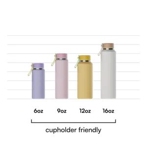 6oz 9oz Mini Water Bottles Cute Kids Water Bottle Insulated Stainless Steel Pocket Bottle With Lid Double Walled