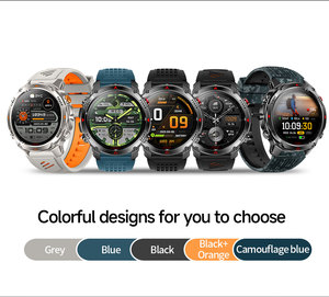 Montre connectée GPS 3ATM IP68 étanche, grande autonomie, écran IPS HD, appels, altimètre, boussole, suivi de <span class=keywords><strong>mouvement</strong></span>, suivi du sommeil - Product Image 6