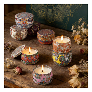 Tarros mate para velas con tapas, envases de lujo vacíos para rellenar con cera de soja hecha a mano, personalización de marca, suministro al por mayor - Product Image 2