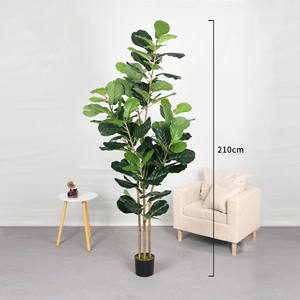 Planta Artificial de Hoja de Ficus, Árbol Artificial de 150 cm, Planta Artificial en Maceta para Decoración de Interiores, Hogar y Oficina - Product Image 2