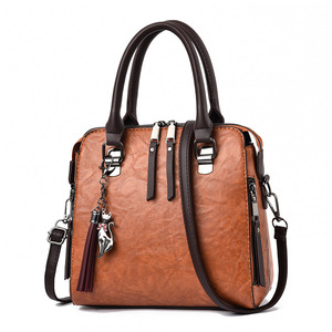 Bolsos cruzados ROHORSE con doble cremallera, bolso de hombro informal para mujer, bolso de lujo vintage con borlas para mujer - Product Image 2
