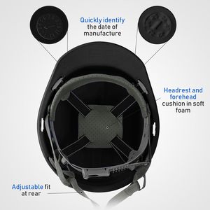 Casque de sécurité CITICITY, casque de chantier pour la sécurité, style à visière avec sangles de réglage automatique pour homme et femme - Product Image 4