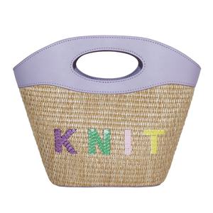 Summer Letters Embroidery <b>Knitting</b> <b>Bags</b> the New Hot Handbags 2024 Light Lady Straw Bucket <b>Bags</b> Lady Design Purses <b>for</b> Women - Product Image 5