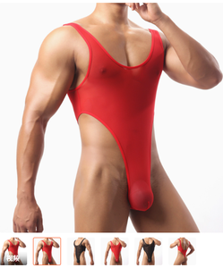 Perizoma in Ecopelle per Uomo, Comodo e Sexy, Body Trasparente per Fitness e Bodybuilding, Intimo Modellante Gay Slim EX6636 - Product Image 6