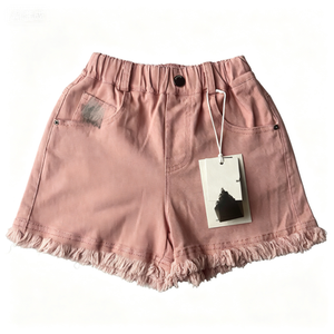 <span class=keywords><strong>Eleganti</strong></span> pantaloncini chino casual da ragazza, morbidi e traspiranti con decorazioni a fiocco in strass, perfetti per outfit primaverili ed estivi. - Product Image 2