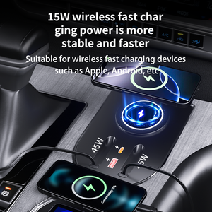 ที่ชาร์จไร้สายสำหรับรถยนต์ XL40 TOYOTA SIENNA XLE xse แท่นควบคุมการขยายตัวกลางชาร์จได้อย่างรวดเร็ว - Product Image 3