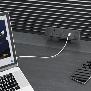 OMNI Ergonômico Office Desk <span class=keywords><strong>Power</strong></span> Solution Desk Clamp <span class=keywords><strong>Power</strong></span> Strip 15A Sistema Modular com USB-C Surge Protector para Escritório - Product Image 4