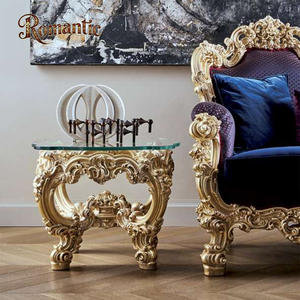 Venta de Fábrica, Sofá Estilo Rococó Francés Luis XV, Madera Maciza al por Mayor, Tallado a Mano, Tela de Alta Gama, Muebles Barrocos - Product Image 4