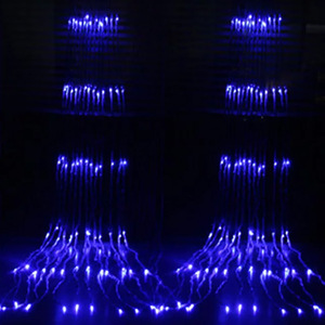 Luci a Cascata con Effetto Neve, Tenda <span class=keywords><strong>LED</strong></span> Impermeabile <span class=keywords><strong>per</strong></span> Natale e Diwali, Certificazione IP65 - Product Image 4