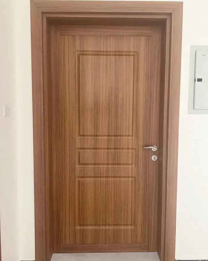 工場卸売新デザインホテル寝室インテリア防水木製WPC PVC組み立てドア