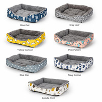 Coussin pour chien et chat en flanelle, toutes saisons, doux, chaud, réversible, plusieurs tailles S-XXL