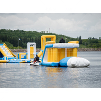 Ninja Warrior Fun Flottant Assauts d'eau Parcours d'obstacles Blow up Splash Playground Cours d'eau gonflable sur le lac à vendre