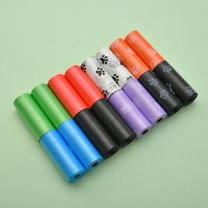 Sacs à déjections pour animaux de compagnie en HDPE, imprimés, portables, en paquets de 3/4/6/8/10 rouleaux, pour chats et chiens, utilisation extérieure, vente en gros, écologiques - Product Image 5