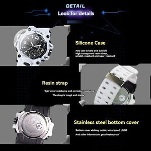 Đồng hồ mặt số lớn thời trang LED đồng hồ điện tử nam sang trọng chống nước ánh sáng ban đêm Đồng hồ kỹ thuật số đa chức năng cho nam - Product Image 5