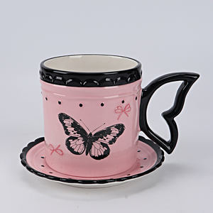 Support à gâteau en céramique <span class=keywords><strong>Butterfly</strong></span> Design-Entièrement personnalisable dans n'importe quelle couleur, taille, logo ou forme-Parfait pour les boulangeries, les <span class=keywords><strong>caf</strong></span>és - Product Image 4