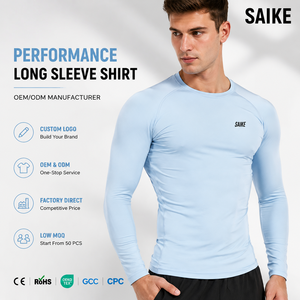 Camiseta Deportiva Gimnasio Active Wear, Sudadera Quater, Camiseta para Hombre, Ropa Deportiva, Manga Larga, Talla Grande, para Gimnasio - Product Image 1