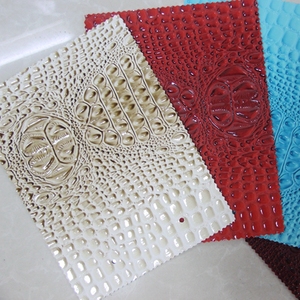 Pvc in pelle sintetica con In Rilievo del modello del <span class=keywords><strong>coccodrillo</strong></span> per <span class=keywords><strong>il</strong></span> sacchetto di utilizzo - Product Image 1