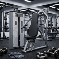 Equipo de Gimnasio Comercial: Máquina de Press de Pecho Horizontal Multifunción con Pesas para Entrenamiento de Fuerza