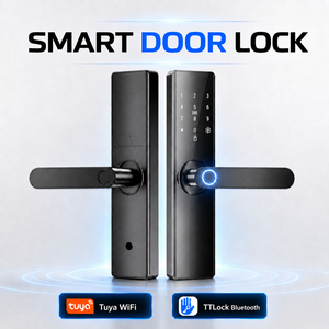 2026 A22 Tuya WiFi TTLock Bluetooth Smart Door Lock Biometric Fingerprint Keyless Digital Lock for Wooden Door OEM Digital Lock - Product Image 3