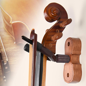 Soporte de pared para violín y <span class=keywords><strong>viola</strong></span> Work Well Home & Studio con gancho y soporte para arco - Product Image 5