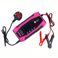 Chargeur rapide électrique intelligent 10A/5A DC, adaptateur d'alimentation 12V/24V pour batteries au plomb de voiture et moto, réparation par impulsions