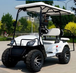 Modèle 2025 le plus récent : Voiturette de golf électrique tout-terrain à quatre roues, 1+1 places, véhicule de transport de loisirs pour parcours de golf et complexe hôtelier - Product Image 2