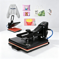 Presse à chaud manuelle haute pression 38x38cm pour sublimation, idéale pour l'impression de t-shirts, sacs, coques et puzzles