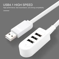 Hub USB 3-en-1 à 3 ports, chargeur répartiteur 5V, câble d'extension externe USB 3.0