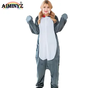 AIMINYZ Wholesale 2023 New Product Adult Party Onesie Performance Clothing Child Cartoon Polar Flannel Winter Warm Soft Pajamas
