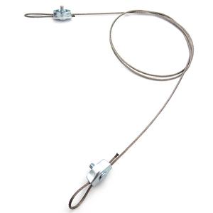 Câble en acier inoxydable galvanisé, 50 pièces, 1.5mm avec Clips de fils, écrous d'aile - Product Image 2