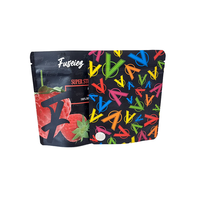 Feuille personnalisée bonbons collations plastique laminé réutilisable 3.5g 7g sac d'emballage alimentaire à fermeture éclair anti-odeur pochette debout